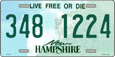 NH license plate 3481224