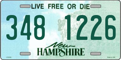 NH license plate 3481226