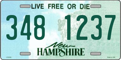 NH license plate 3481237