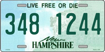 NH license plate 3481244