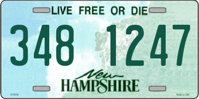 NH license plate 3481247