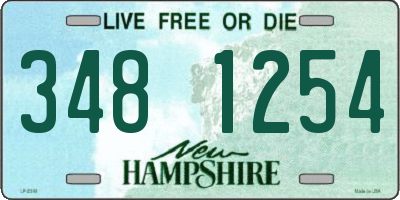 NH license plate 3481254