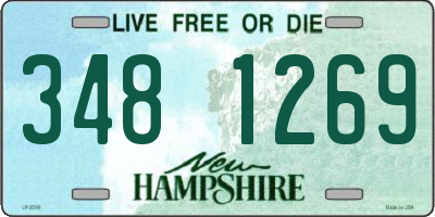 NH license plate 3481269