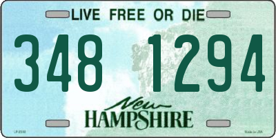NH license plate 3481294