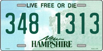 NH license plate 3481313