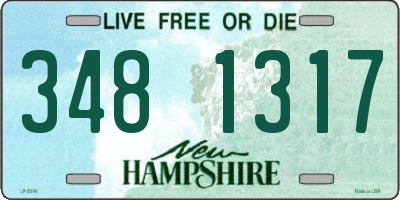 NH license plate 3481317