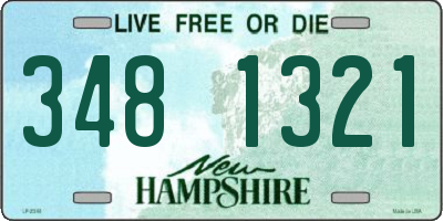 NH license plate 3481321