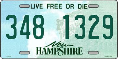 NH license plate 3481329