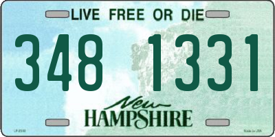 NH license plate 3481331