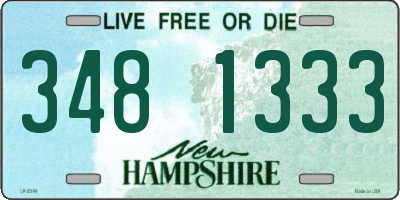 NH license plate 3481333