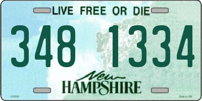 NH license plate 3481334
