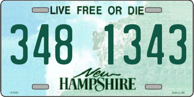 NH license plate 3481343