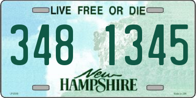NH license plate 3481345