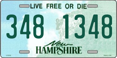 NH license plate 3481348