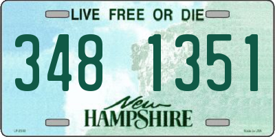 NH license plate 3481351