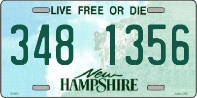 NH license plate 3481356