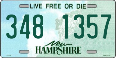 NH license plate 3481357