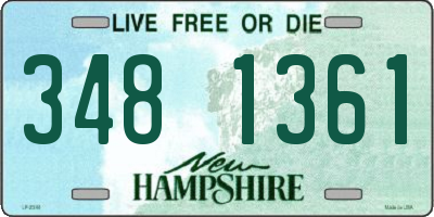 NH license plate 3481361