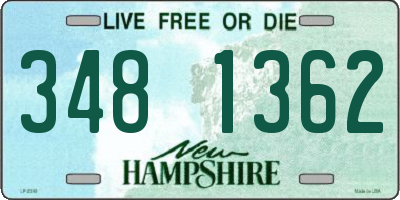 NH license plate 3481362