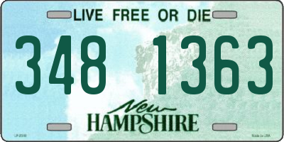 NH license plate 3481363