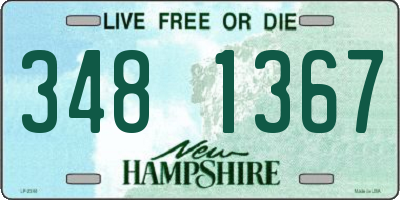 NH license plate 3481367
