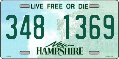NH license plate 3481369