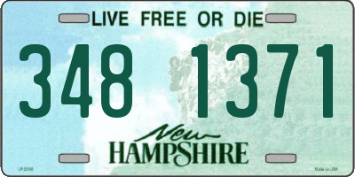 NH license plate 3481371