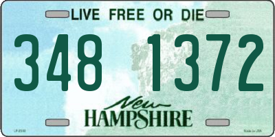 NH license plate 3481372