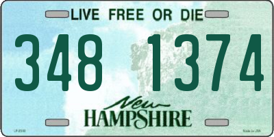 NH license plate 3481374