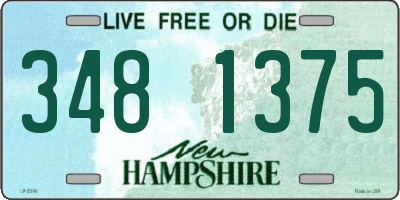 NH license plate 3481375