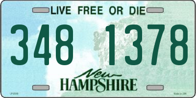 NH license plate 3481378