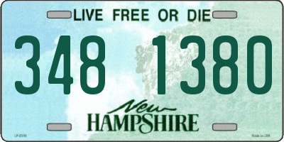 NH license plate 3481380