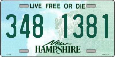 NH license plate 3481381