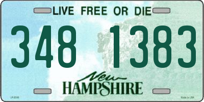NH license plate 3481383
