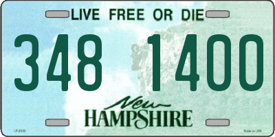 NH license plate 3481400