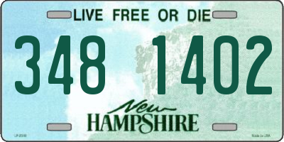 NH license plate 3481402