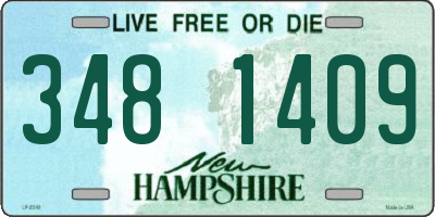 NH license plate 3481409