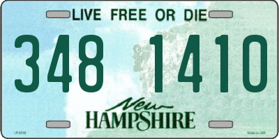 NH license plate 3481410
