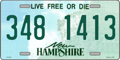NH license plate 3481413