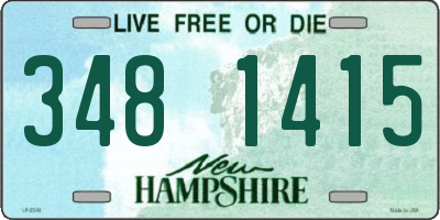 NH license plate 3481415