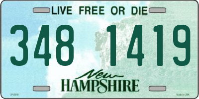 NH license plate 3481419