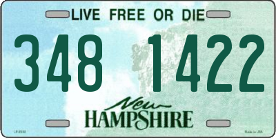 NH license plate 3481422