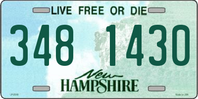 NH license plate 3481430