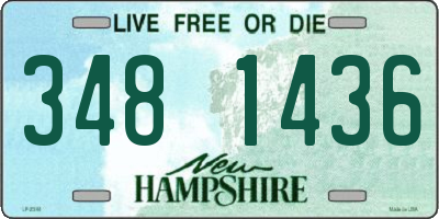 NH license plate 3481436