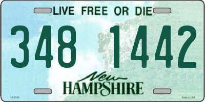 NH license plate 3481442