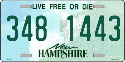 NH license plate 3481443