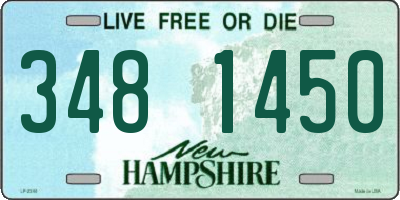 NH license plate 3481450