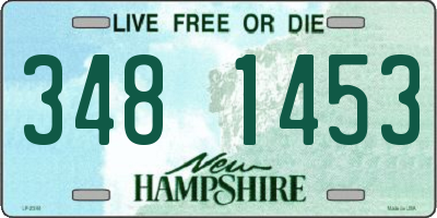 NH license plate 3481453