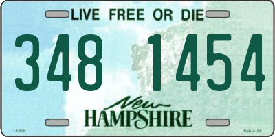 NH license plate 3481454