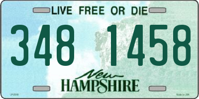 NH license plate 3481458